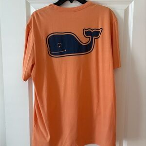 Vineyard Vines Orange Tee with White Logo